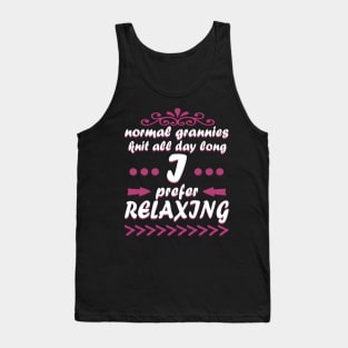 Grandma Pension Relaxing Retirement Sauna Holiday Adventure Tank Top